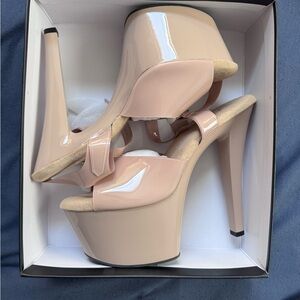 Pleaser Blush Pink Platform Heels